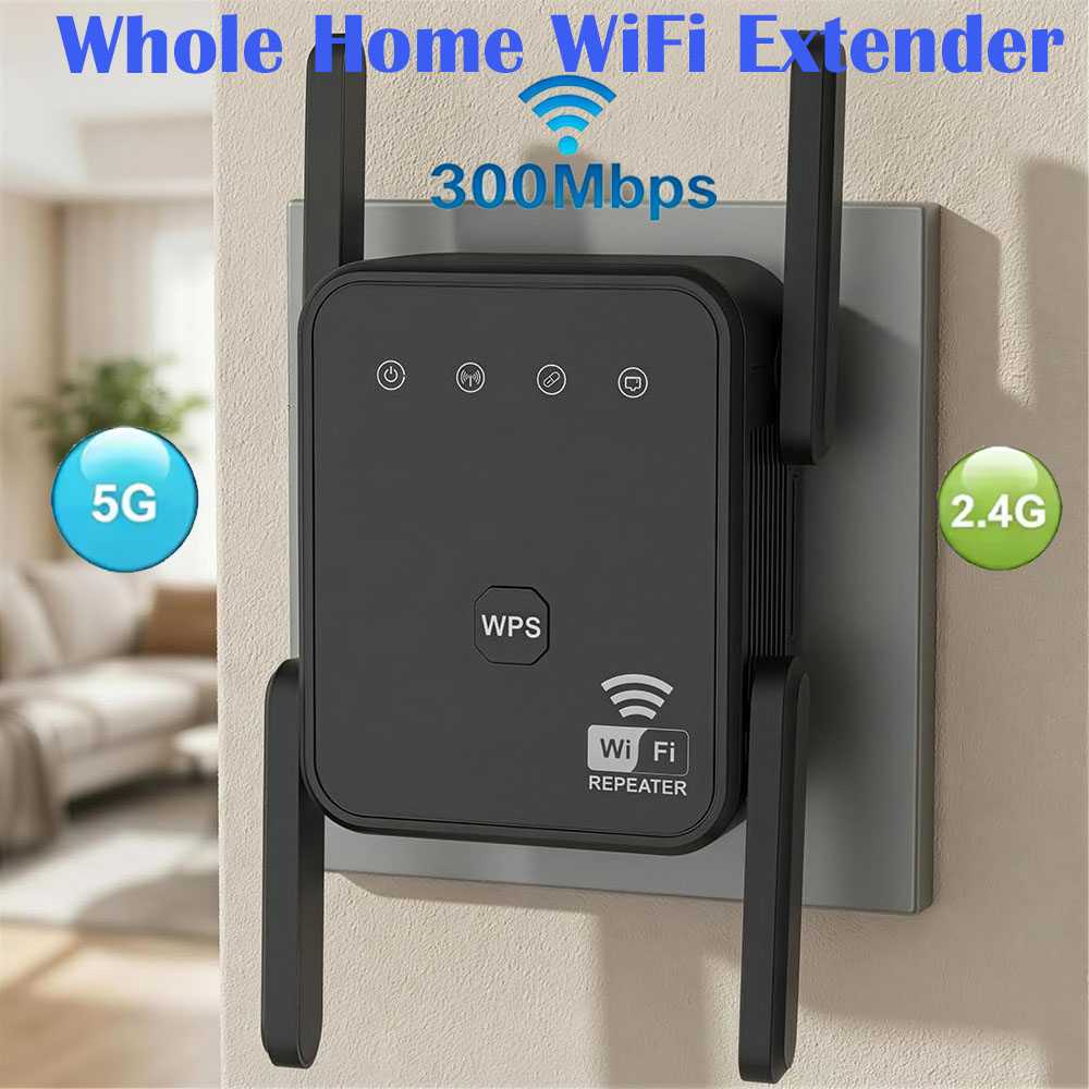 Home Security Network - Nuevo Repetidor WiFi 2026, 300Mbps, 2.4GHz,