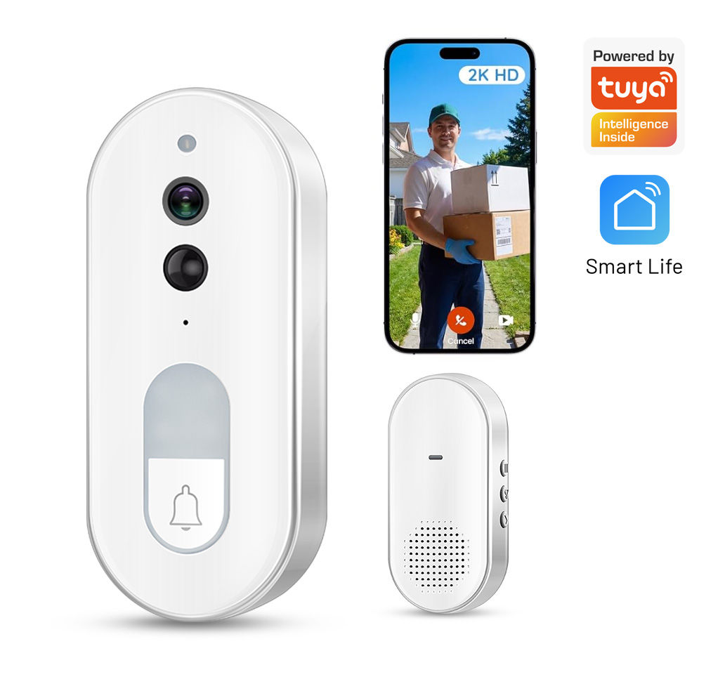 Home Security Recorder - Videoportero Inteligente Tuya, Inalámbrico, 1080P HD,