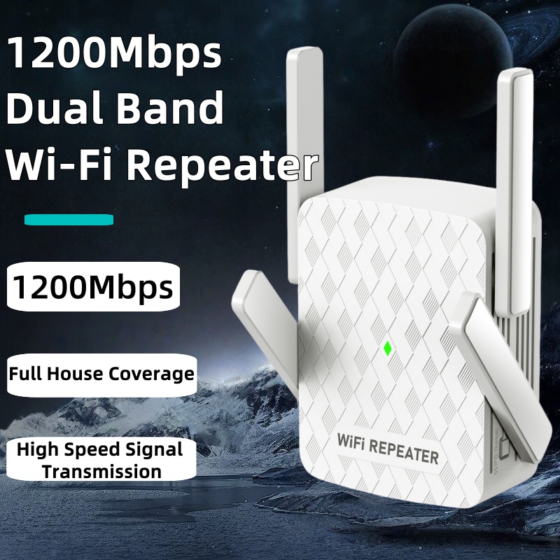 Home Security Network - Extensor Wifi inalámbrico de 1200Mbps repetidor/enrutador