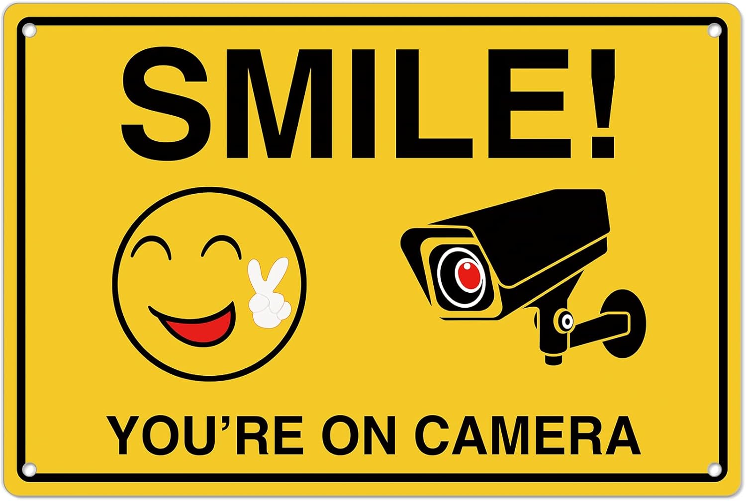 Home Security Network - Smile Youre On Letreros de cámara;