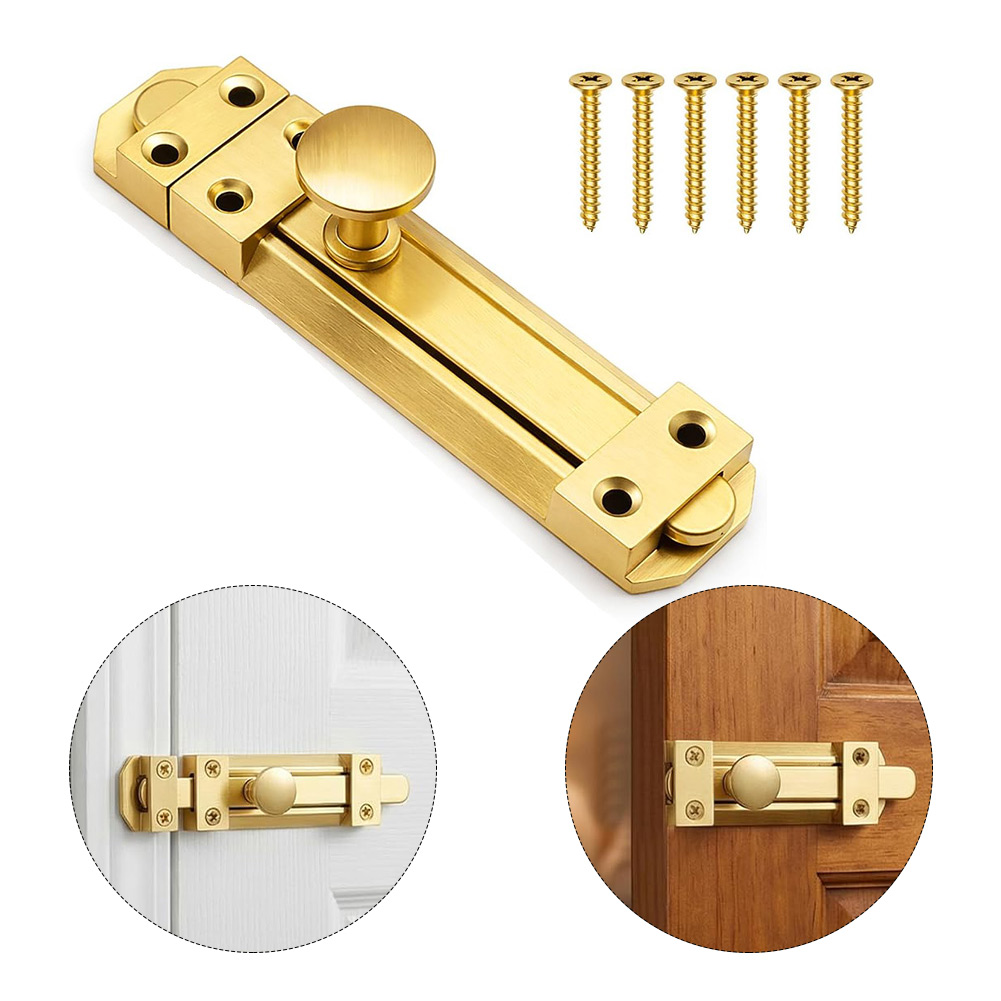 Home Security Doors - Cerradura de puerta corredera de latón