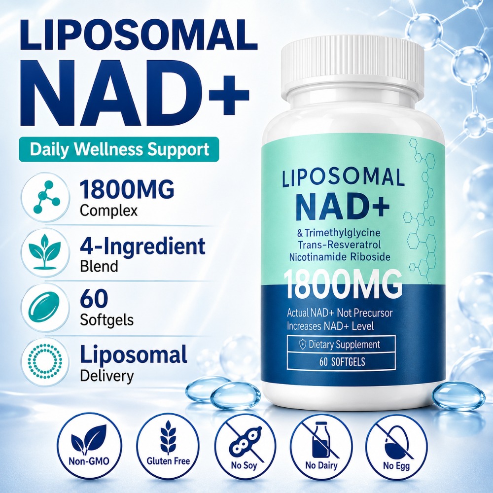 Home Security Companies - Cápsulas Blandas de NAD+ Liposomal 1800mg,
