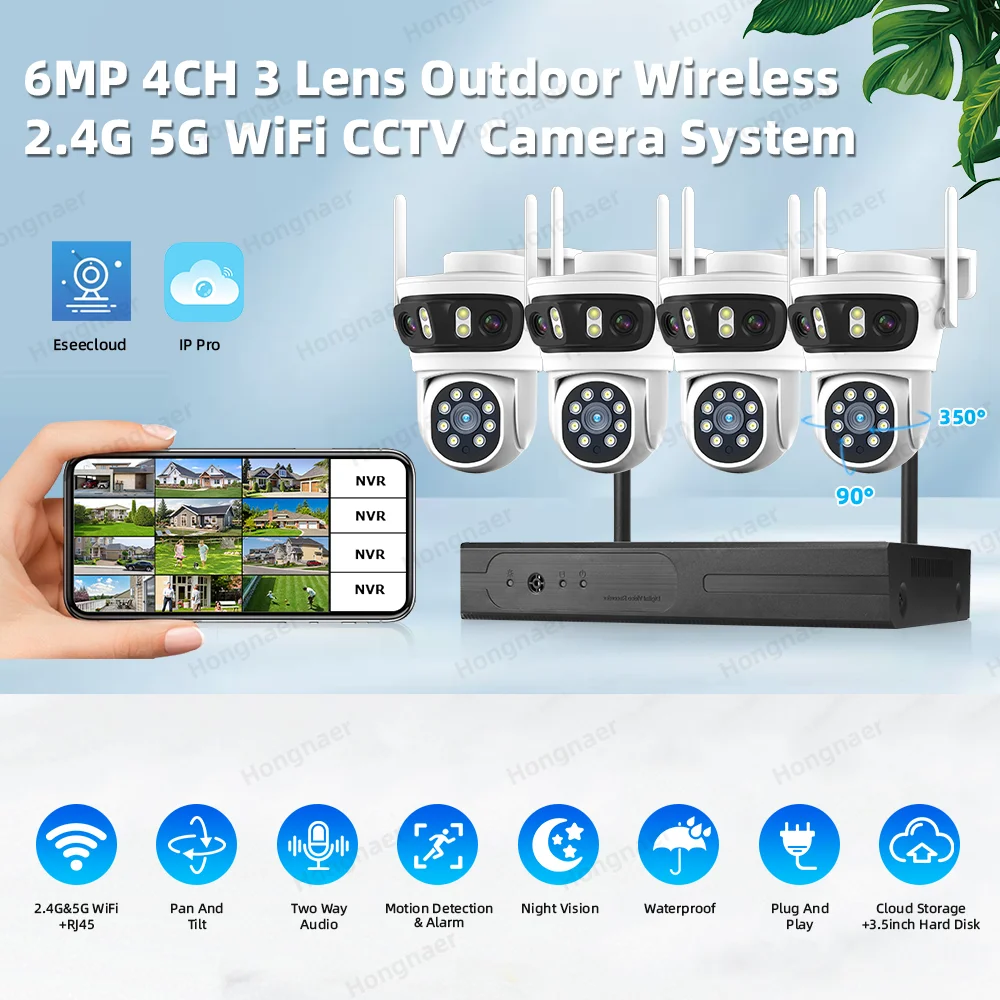 Kit de Sistema de Cámara de Se - Home Security Wifi Camera reseña y precio