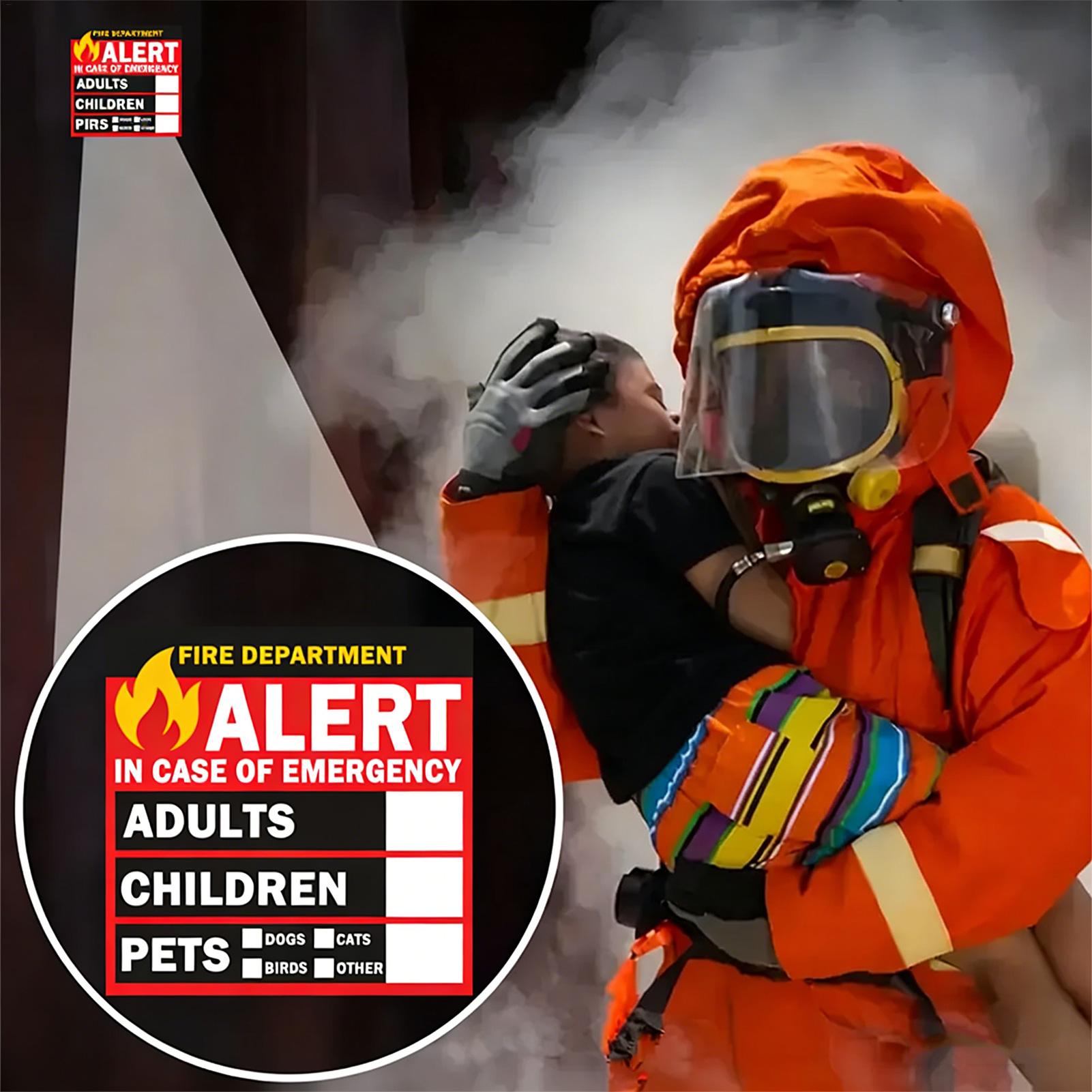 Pegatina de Alerta de Incendio - Home Security Department reseña y precio