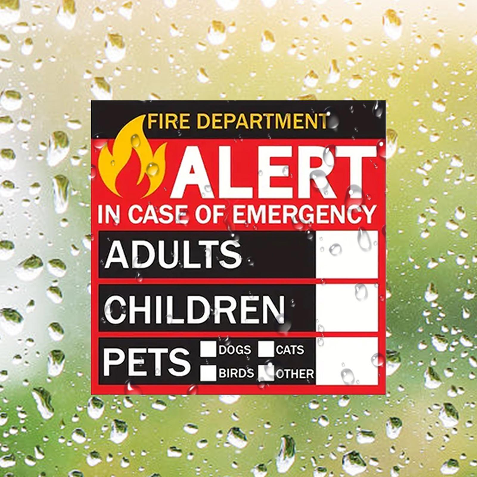 Pegatina de Alerta de Incendio - Home Security Department reseña y precio