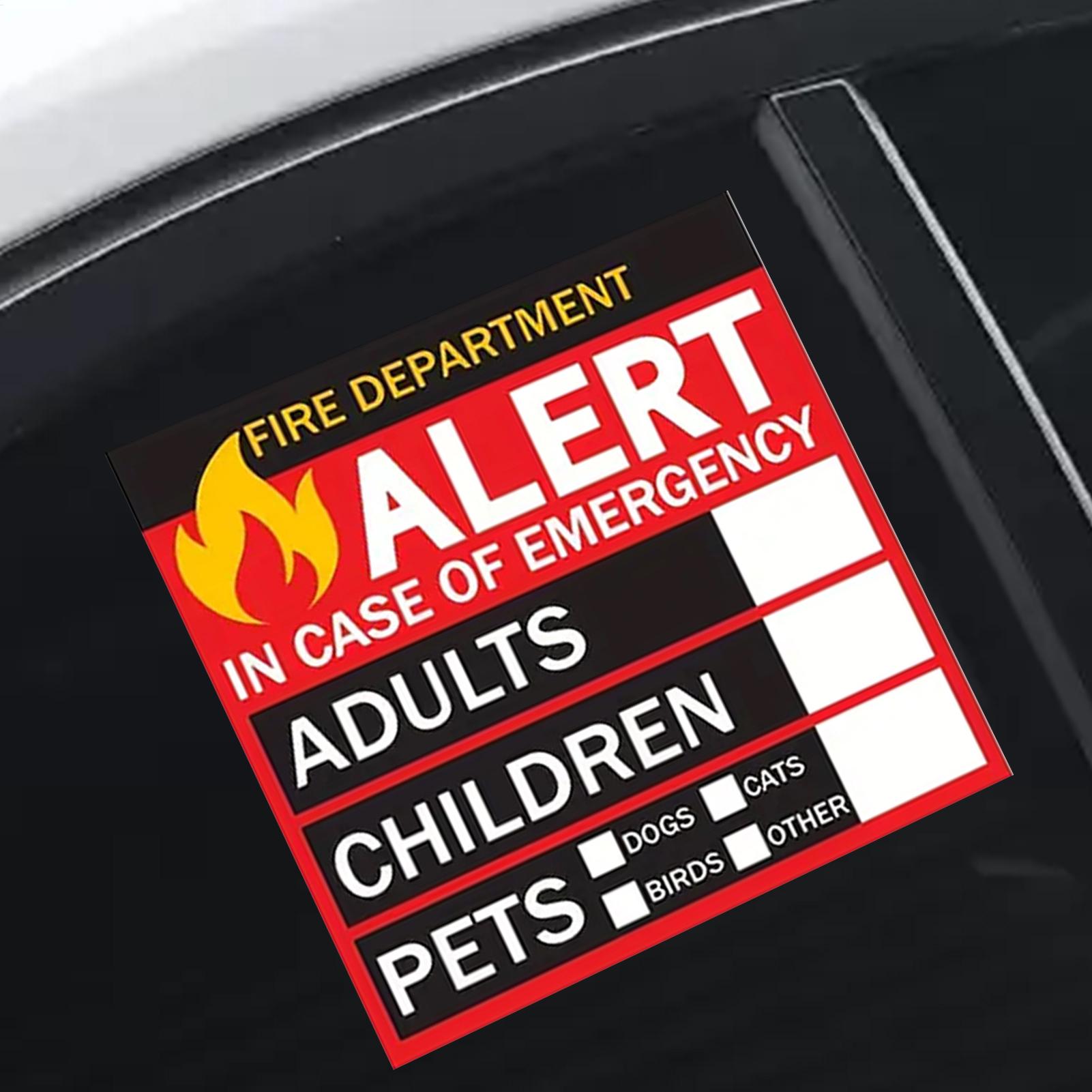 Pegatina de Alerta de Incendio - Home Security Department reseña y precio