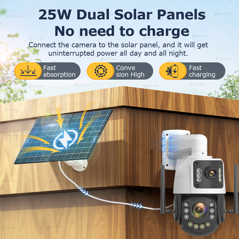 Cámara de seguridad Solar AOV  - Home Security Cameras Outdoor reseña y precio