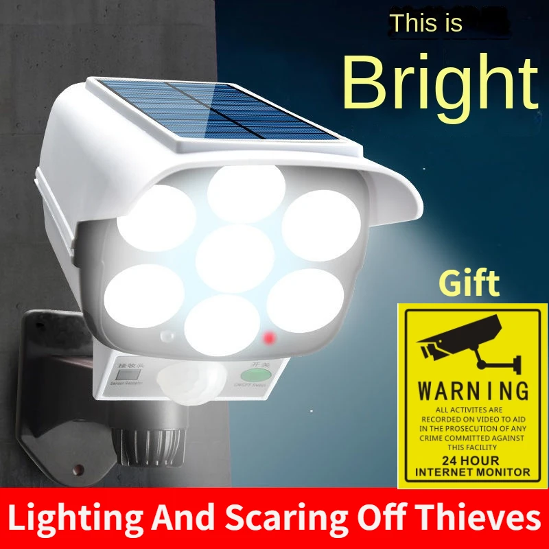 Luz Solar para exteriores, Sen - Home Security Cameras Outdoor reseña y precio