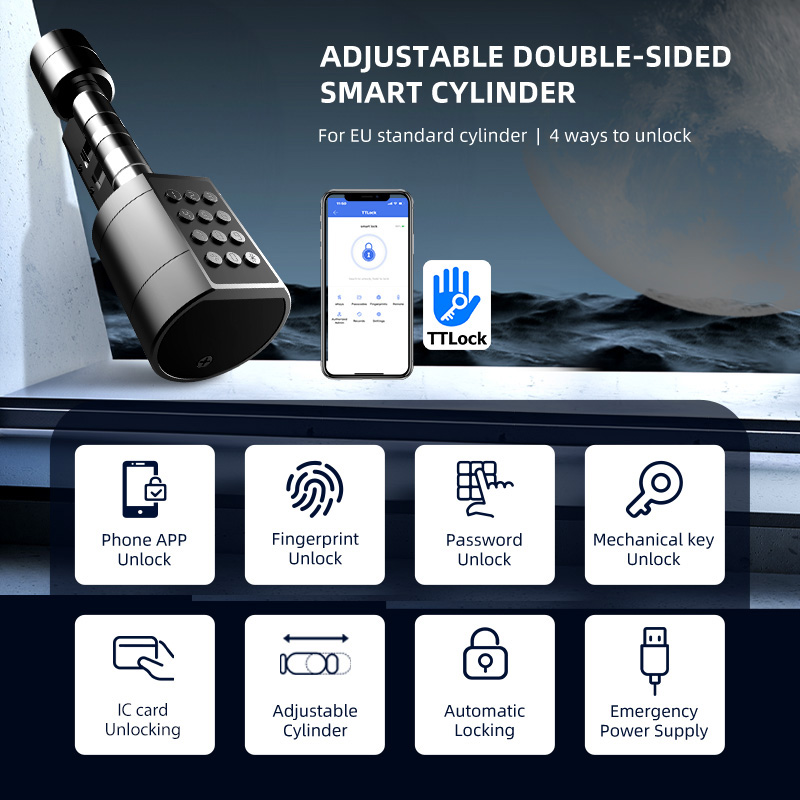 Cerradura de puerta cilíndrica - Home Security Keypad reseña y precio