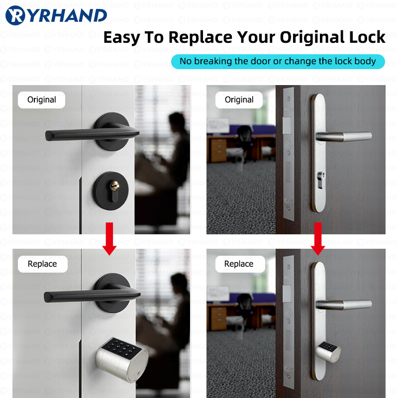 Cerradura de puerta cilíndrica - Home Security Keypad reseña y precio