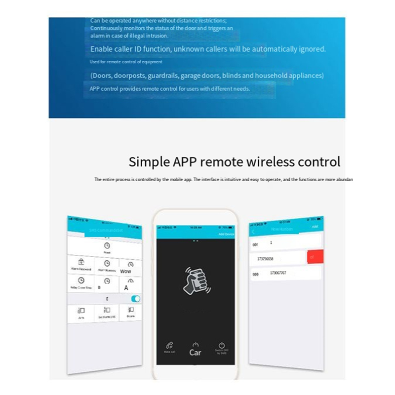 B04C-RTU5024 GSM relé de apert - Home Security Doors reseña y precio