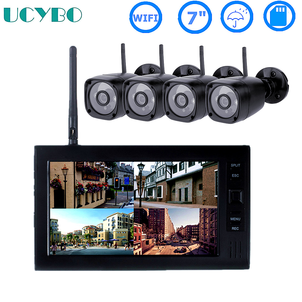Sistema de seguridad cctv lcd  - Home Security Wifi Camera reseña y precio