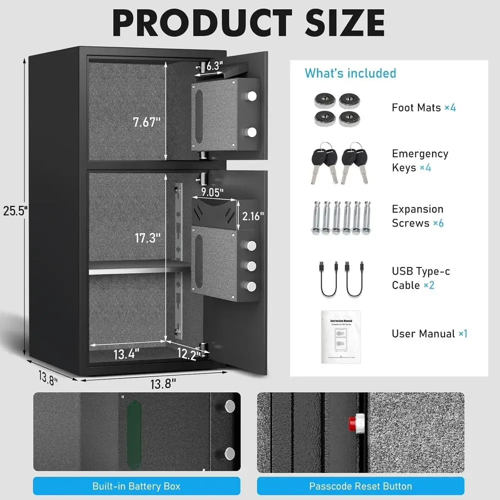 6.0 Cu. Caja Fuerte de Segurid - Home Security Keypad reseña y precio