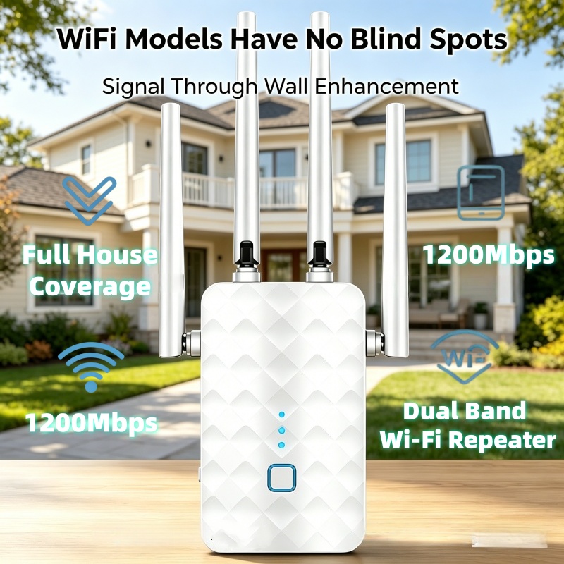 Repetidor WiFi de 1200Mbps, In - Home Security Network reseña y precio