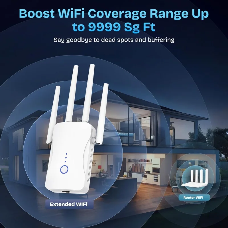 Repetidor WiFi de Doble Banda  - Home Security Network reseña y precio
