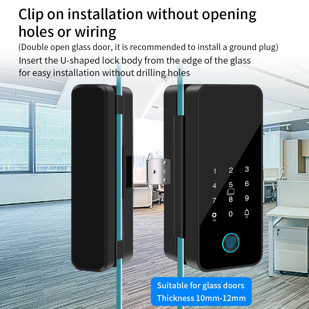 Cerradura de puerta de vidrio  - Home Security Keypad reseña y precio