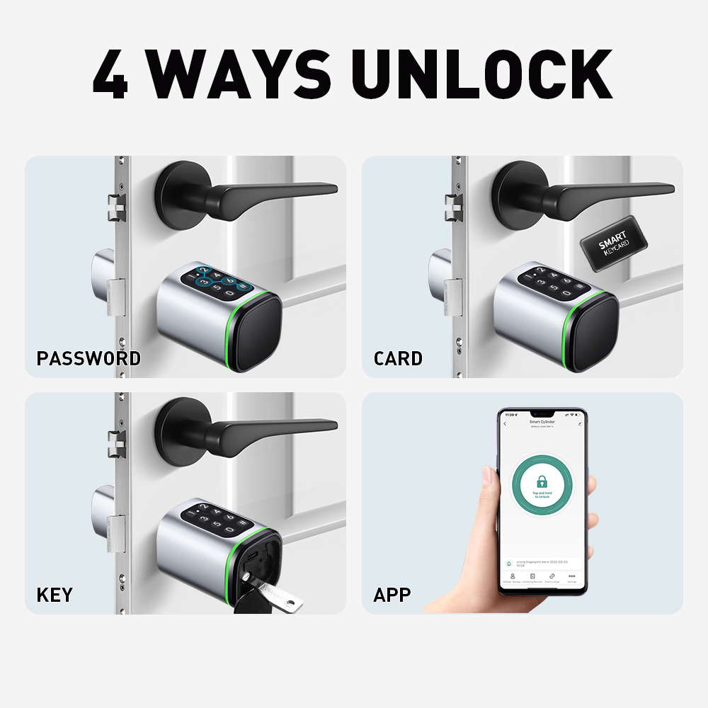Cerradura de cilindro intelige - Home Security Keypad reseña y precio