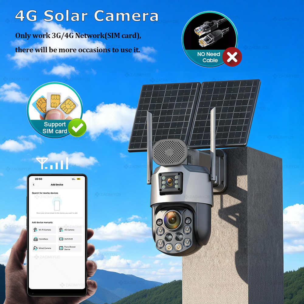 Cámara de Vigilancia Solar par - Home Security Cameras Outdoor reseña y precio